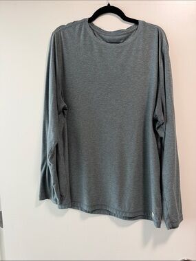 Men's Vuori Long Sleeve Crewneck Shirt - greenish/grey